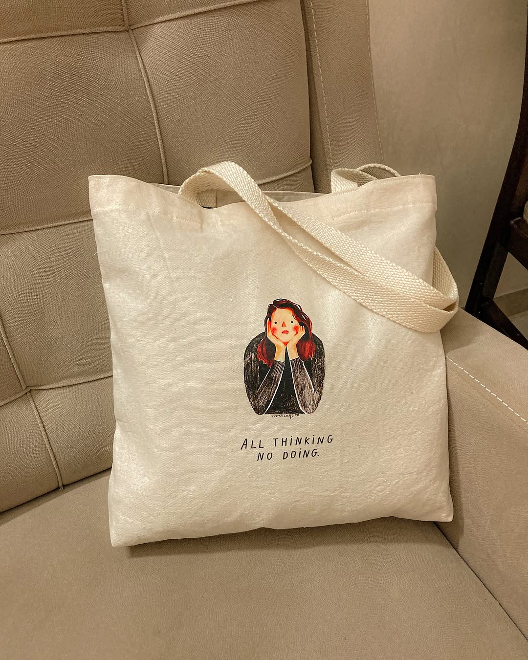 Saying Nothing At All Top Handle Bag