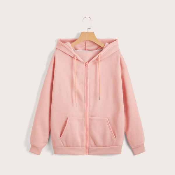 Pink Zipper Hoodie