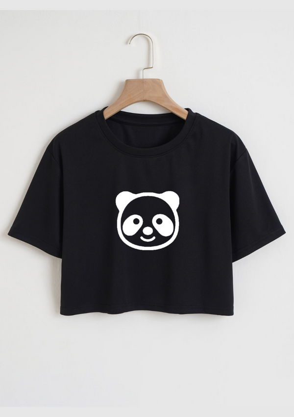 Black Panda Cropped