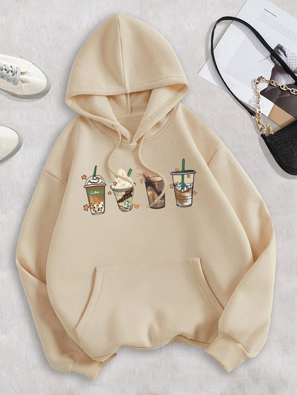 Coffee Printed Hoodies