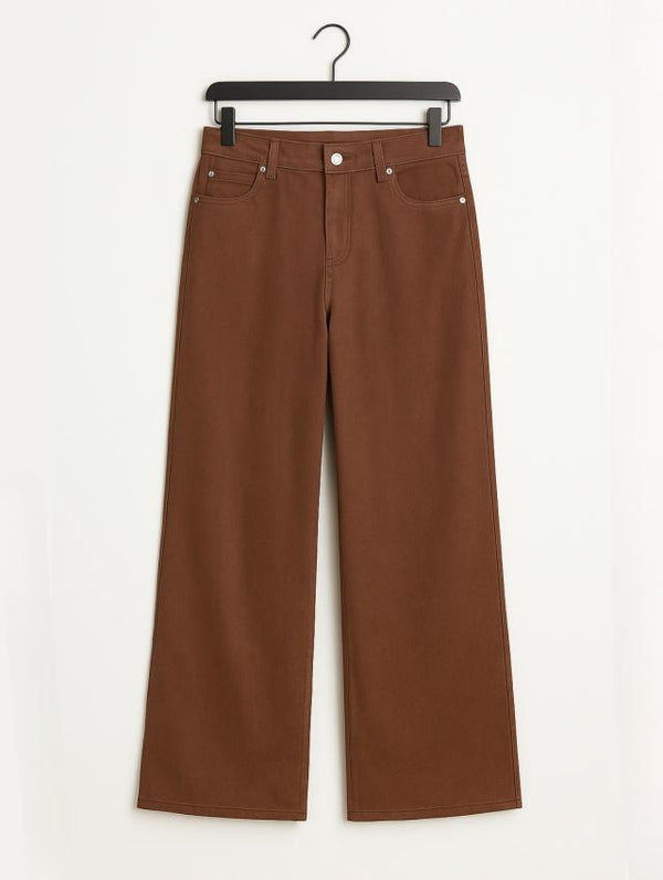 Plain Wide Leg Jean's