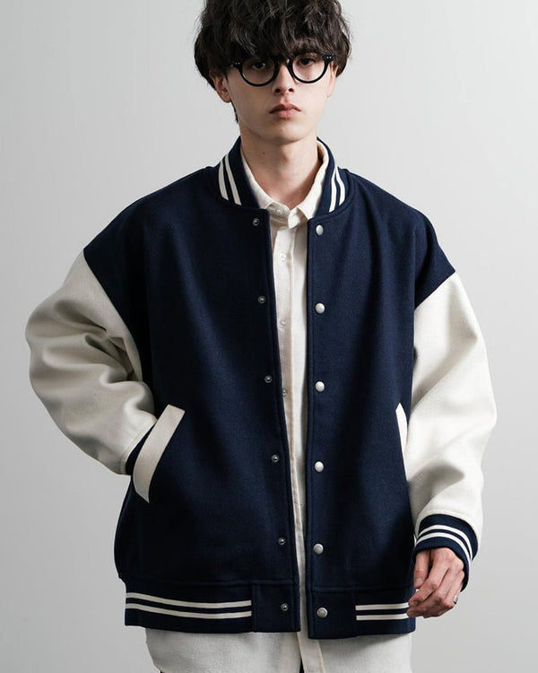 Premium Navy Blue Baseball Jacket & Winter Collection | T-SHIRTS PK