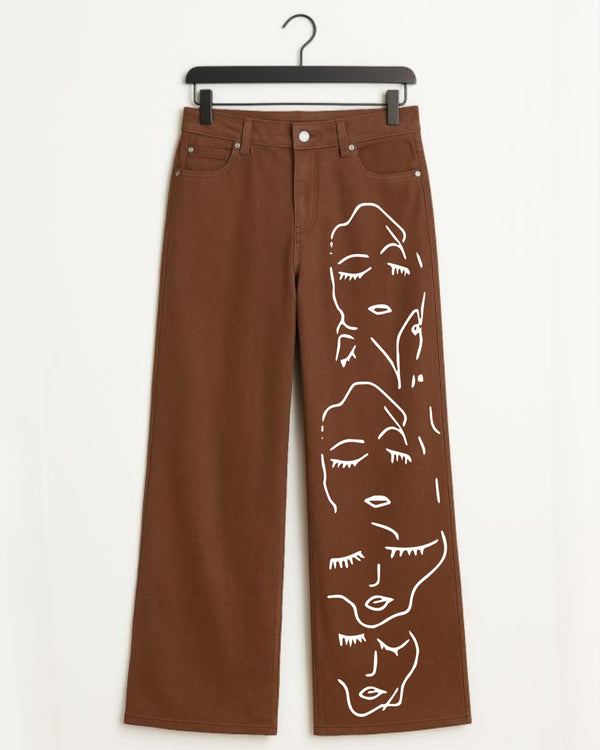 Brown Jeans Faces