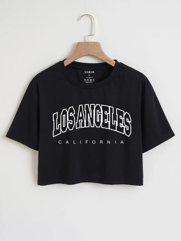 Los Angeles Cropped T-shirt
