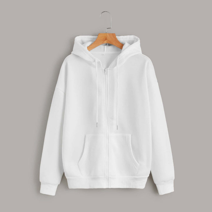 Plain Zipper Hoodies T-shirt.pk