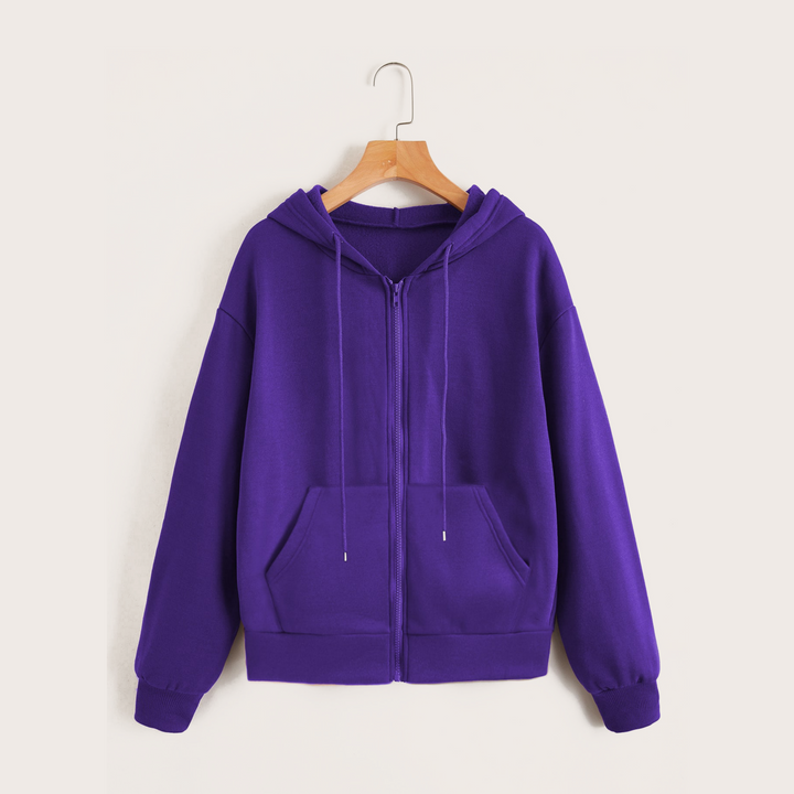 Plain Zipper Hoodies T-shirt.pk