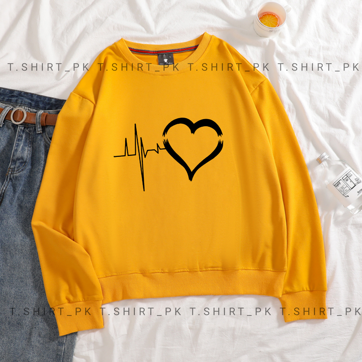 Heart Beat Sweatshirt T-shirt.pk