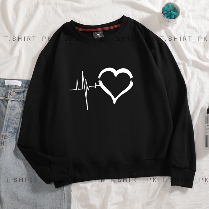 Heart Beat Sweatshirt T-shirt.pk