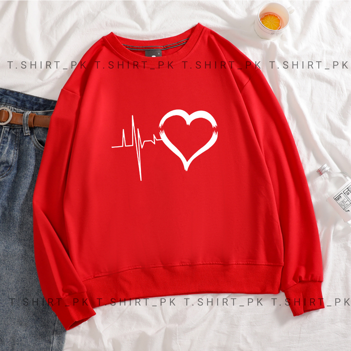 Heart Beat Sweatshirt T-shirt.pk