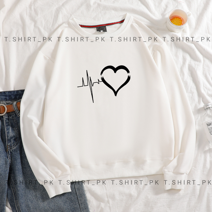 Heart Beat Sweatshirt T-shirt.pk