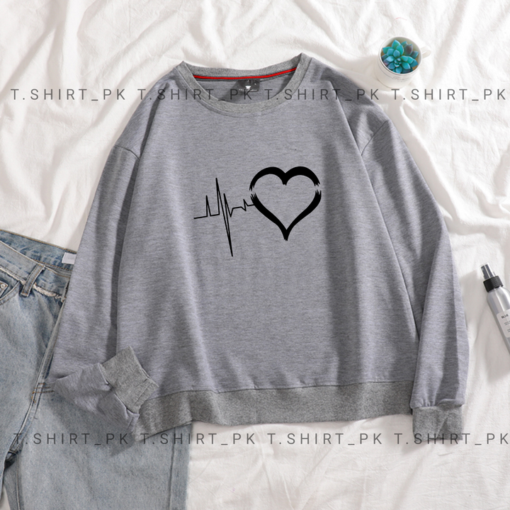 Heart Beat Sweatshirt T-shirt.pk