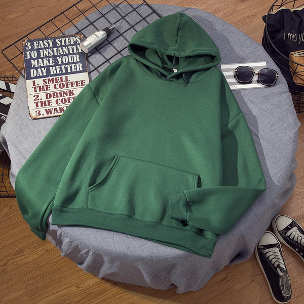 Bottle Green Basic Hoodie T-shirt.pk