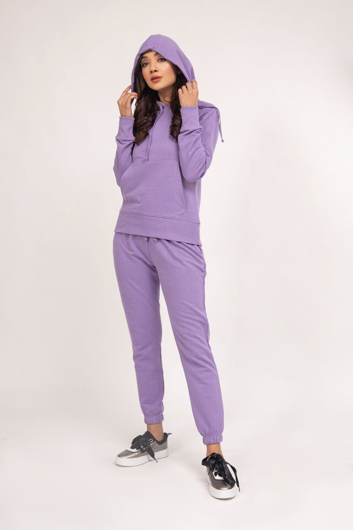Lilac CO-ORD set T-shirt.pk